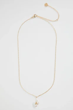 Seed Heritage Jewellery-Perl Lphbet Necklce A