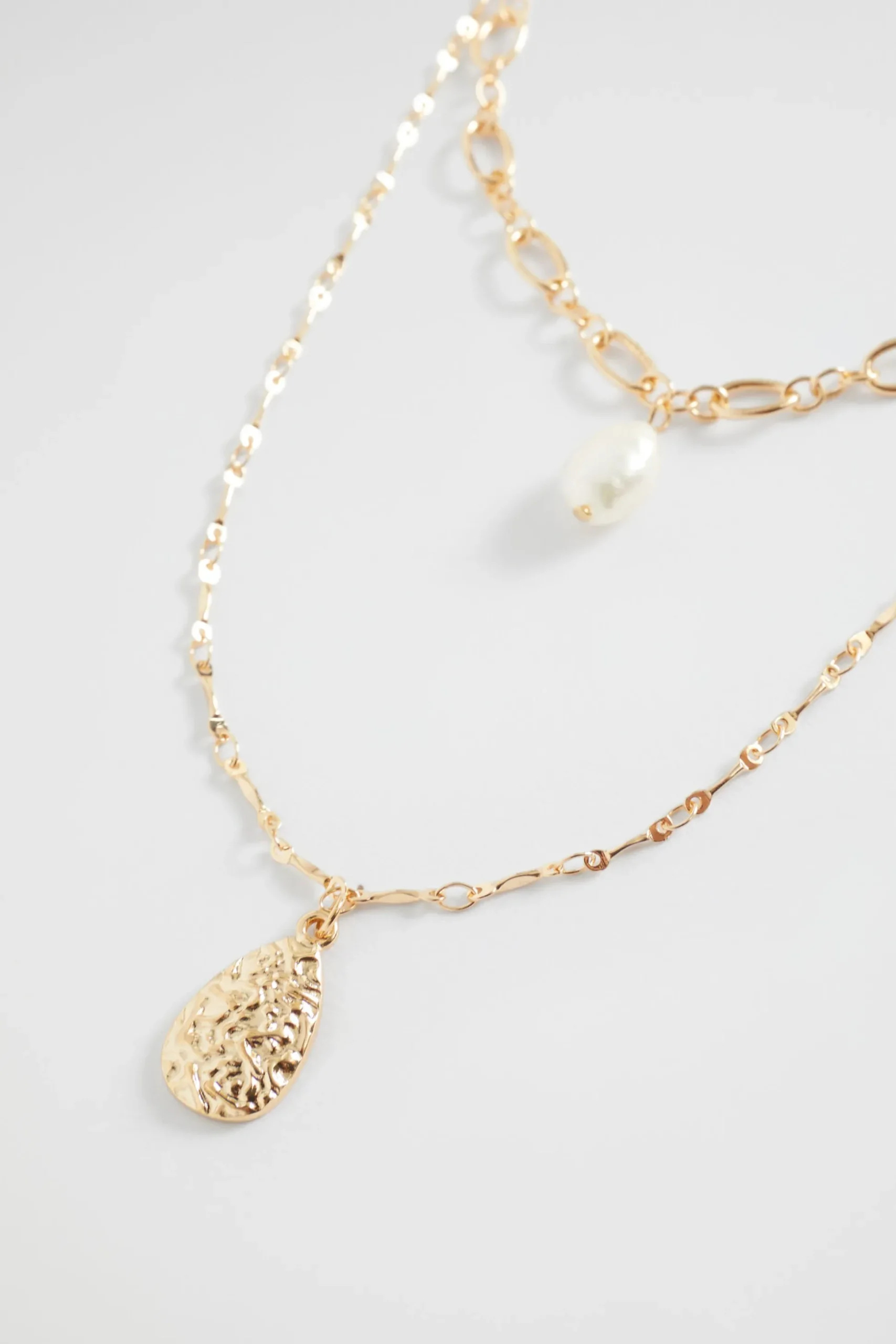 Seed Heritage Jewellery-Pearl Pendant Necklace Gold
