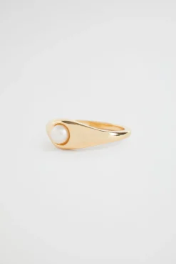 Seed Heritage Jewellery-Pearl Ring Gold