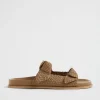 Seed Heritage Sandals & Thongs-Penelope Knot Slide Cashew