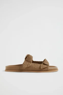 Seed Heritage Sandals & Thongs-Penelope Knot Slide Cashew
