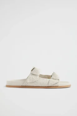 Seed Heritage Sandals & Thongs-Penelope Knot Slide Bone