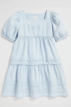 Seed Heritage Dresses-Pintuck Dress Sun Bleach