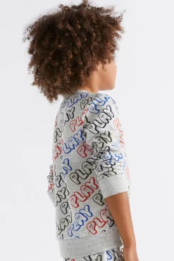 Seed Heritage T-Shirts & Tops-Play Sweat Cloudy Marle