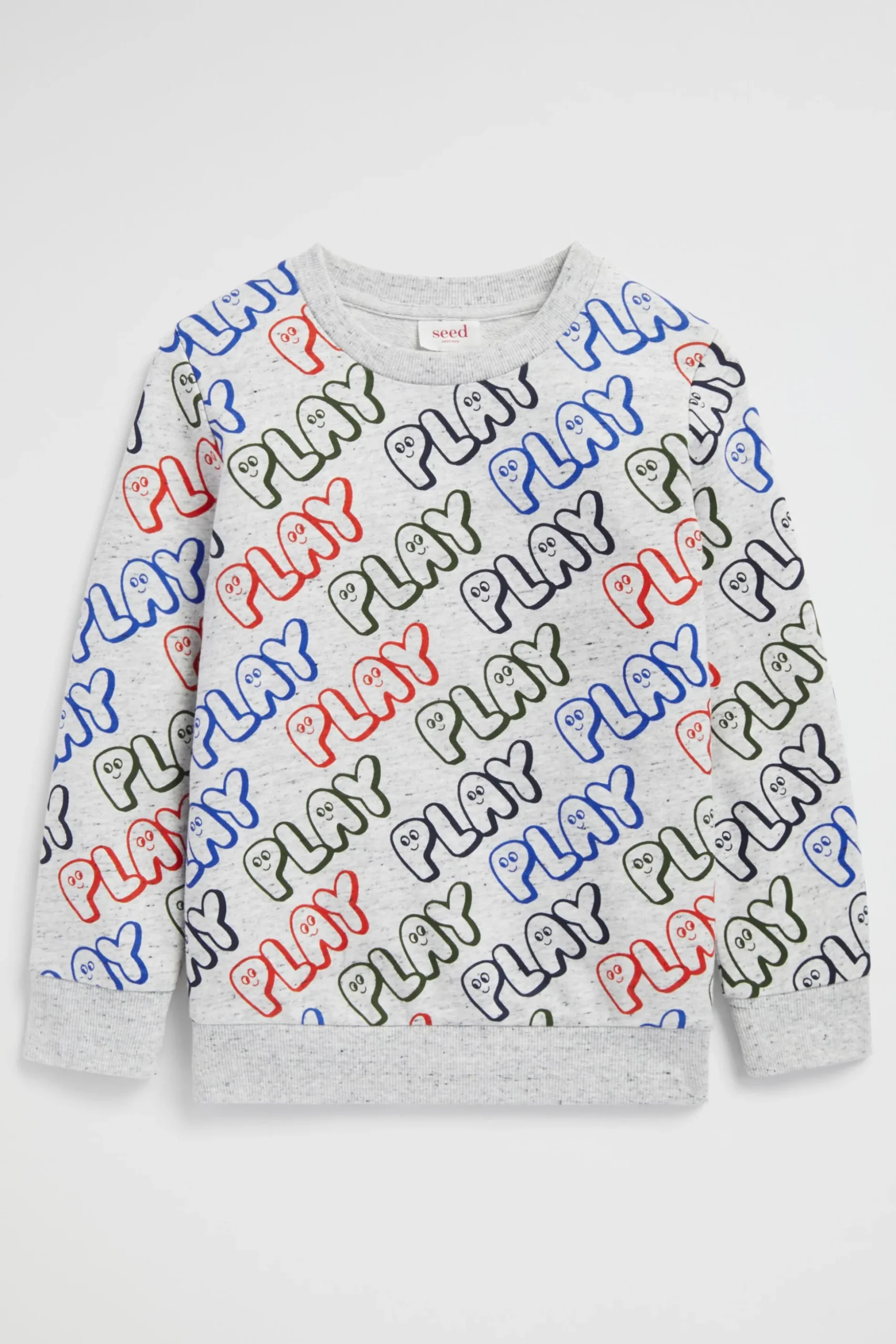 Seed Heritage T-Shirts & Tops-Play Sweat Cloudy Marle