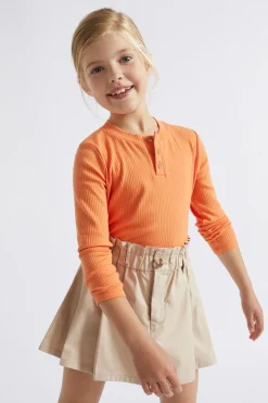 Seed Heritage Skirts-Pleated Skirt Chai