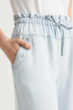 Seed Heritage Pants-Pocket Front Culotte Arctic Wash