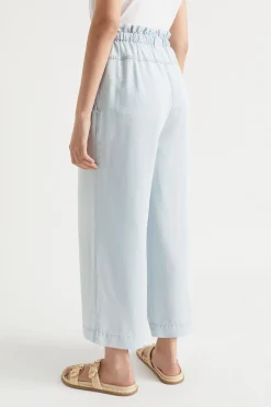 Seed Heritage Pants-Pocket Front Culotte Arctic Wash