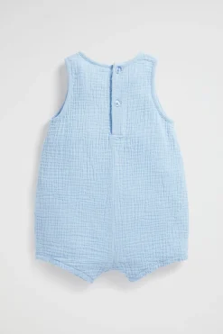Seed Heritage Jumpsuits & Overalls-Pocket Romper Water Blue