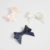 Seed Heritage Hair Accessories-Polka Bow Duck Clip Trio Multi