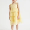 Seed Heritage Dresses-Polka Dot Tiered Dress Buttercup