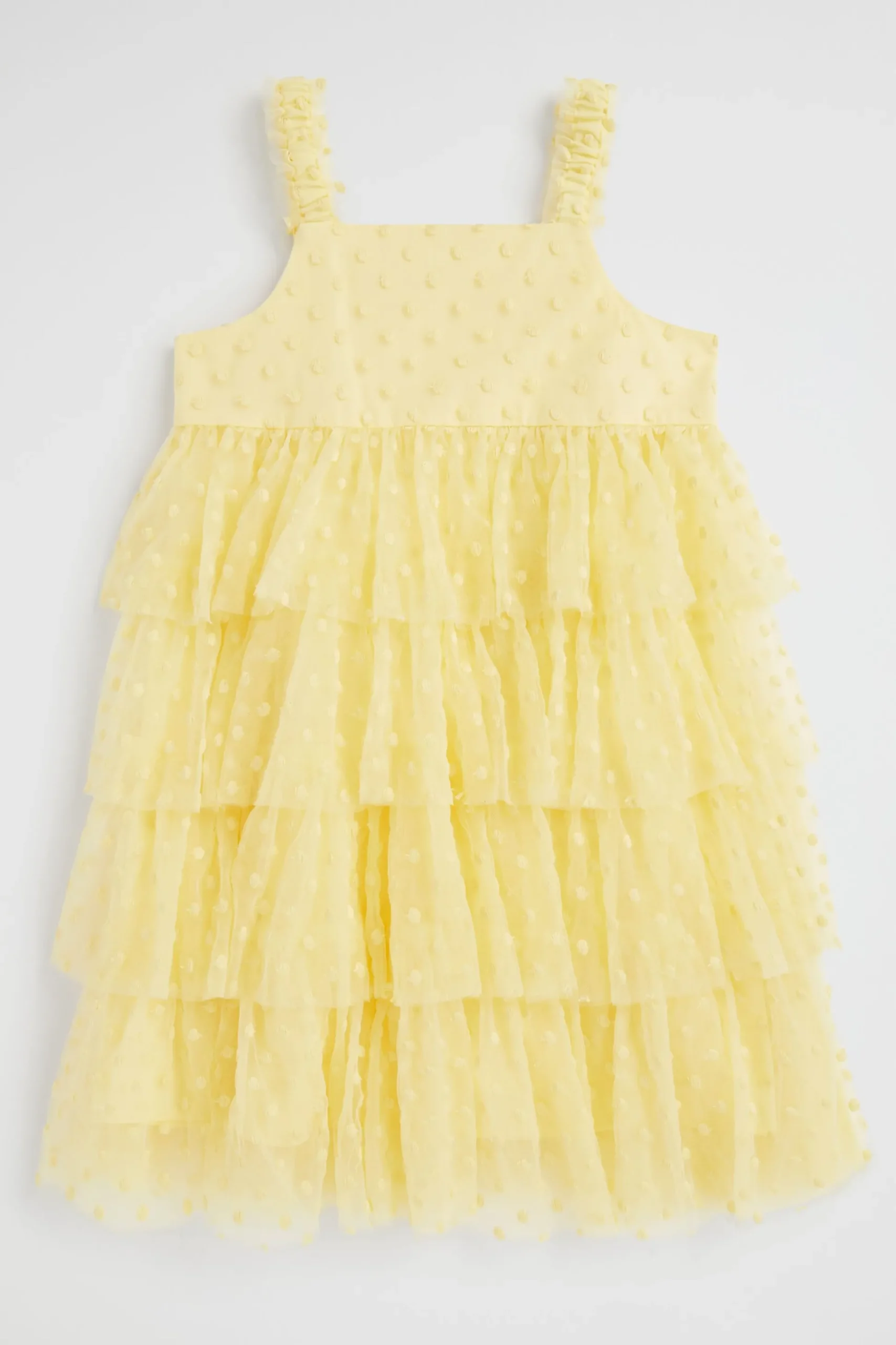 Seed Heritage Dresses-Polka Dot Tiered Dress Buttercup