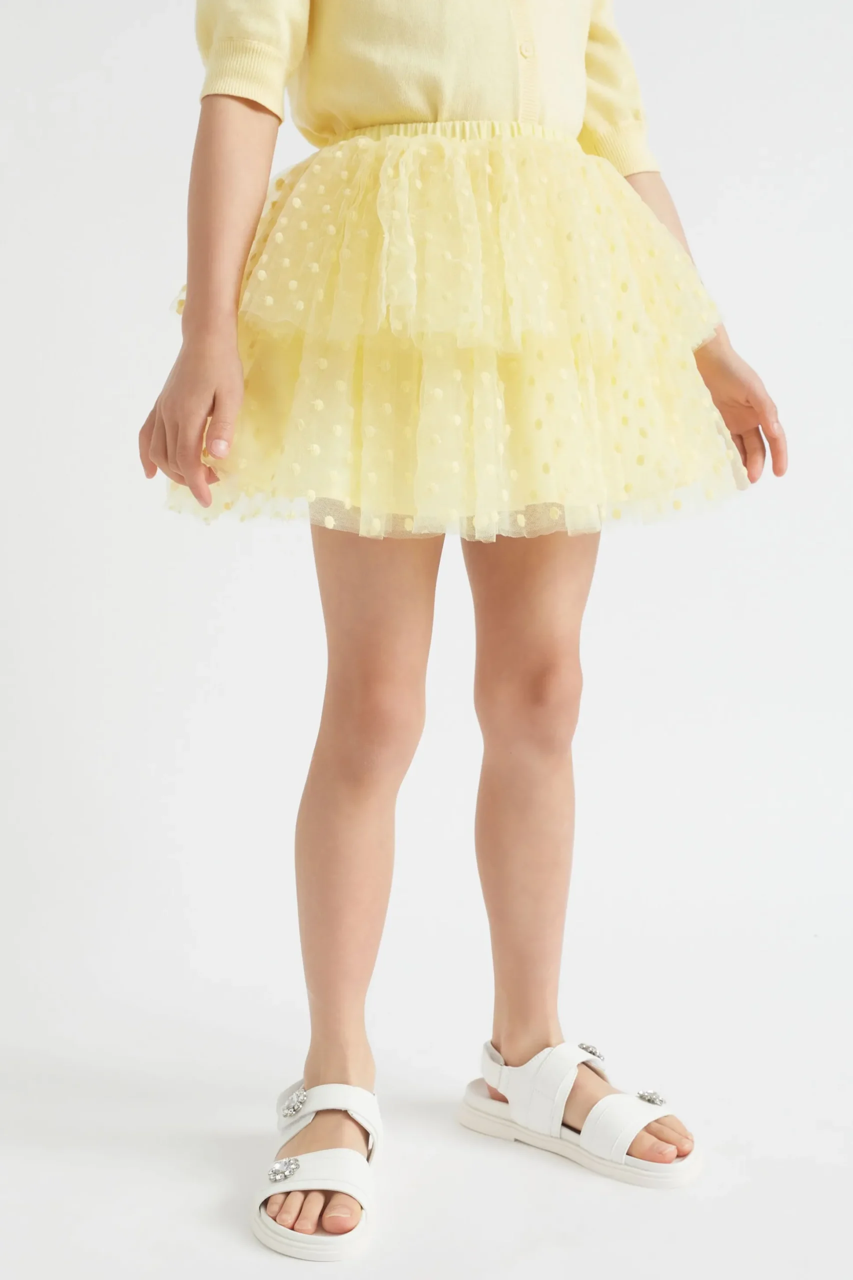 Seed Heritage Skirts-Polka Dot Tutu Skirt Buttercup