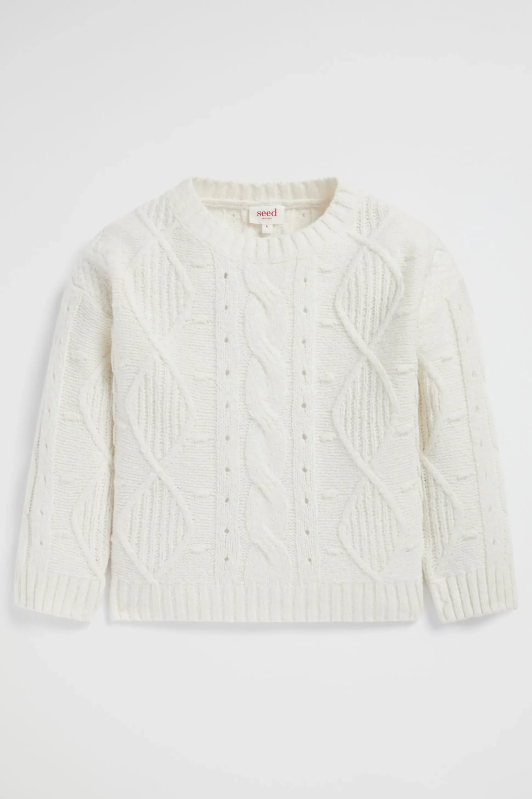 Seed Heritage Knitwear & Sweaters-Pompom Cable Knit Canvas
