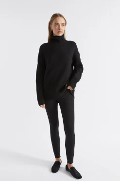 Seed Heritage Pants-Ponte Legging Black