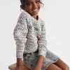 Seed Heritage T-Shirts & Tops-Popcorn Mixy Crop Knit Multi