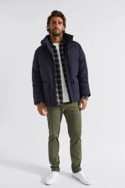 Seed Heritage Jackets & Vests-Puffer Jacket Midnight Blue