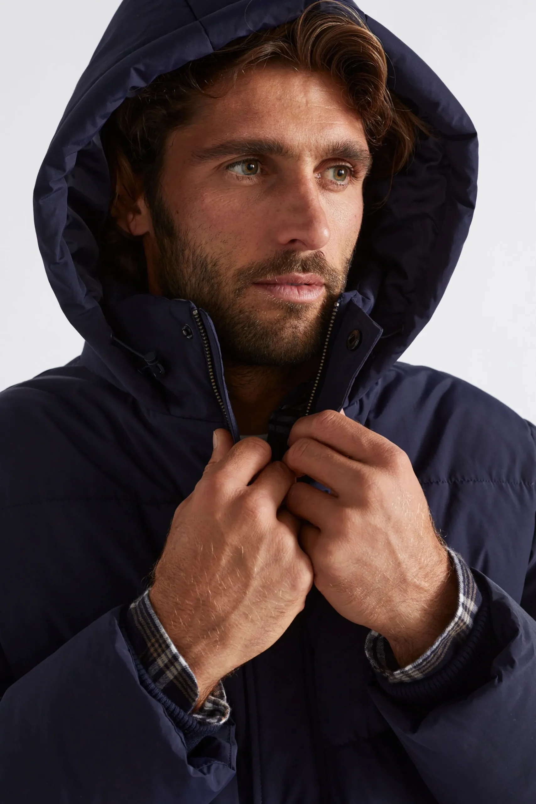 Seed Heritage Jackets & Vests-Puffer Jacket Midnight Blue