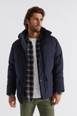 Seed Heritage Jackets & Vests-Puffer Jacket Midnight Blue