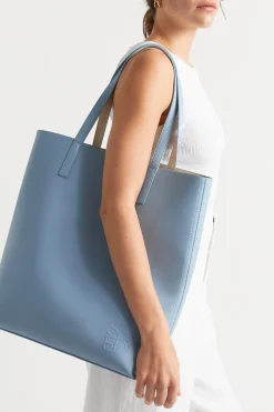 Seed Heritage Beach Bags-Quad Logo Tote Bluebell