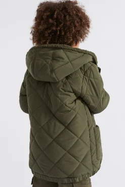 Seed Heritage Jackets & Vests-Quilted Anorak Pine