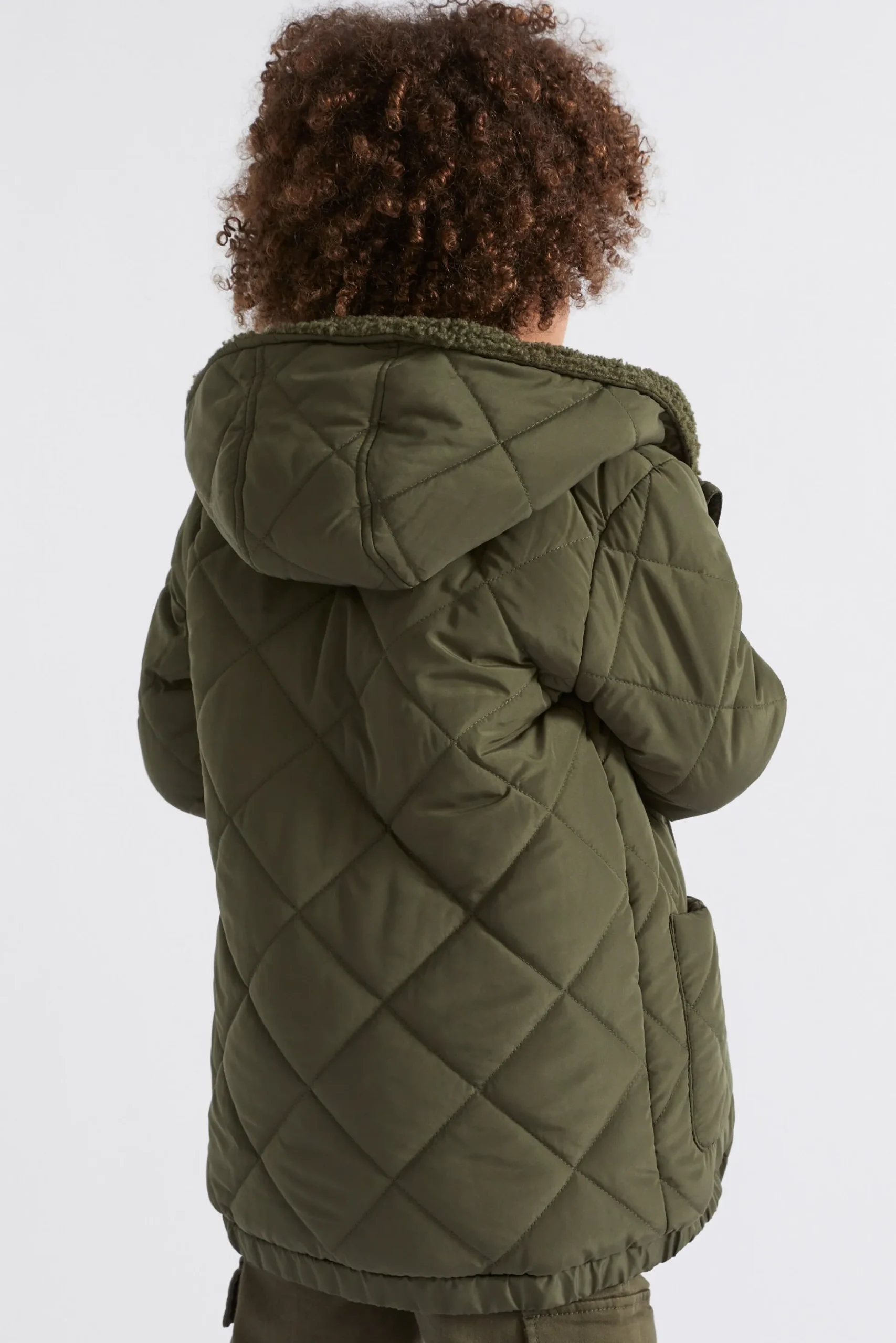 Seed Heritage Jackets & Vests-Quilted Anorak Pine