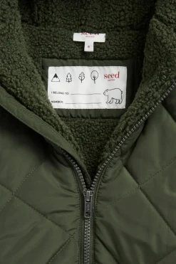 Seed Heritage Jackets & Vests-Quilted Anorak Pine