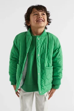 Seed Heritage Jackets & Vests-Quilted Bomber Jade