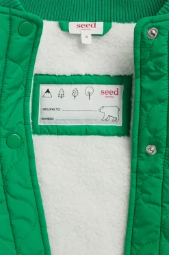 Seed Heritage Jackets & Vests-Quilted Bomber Jade