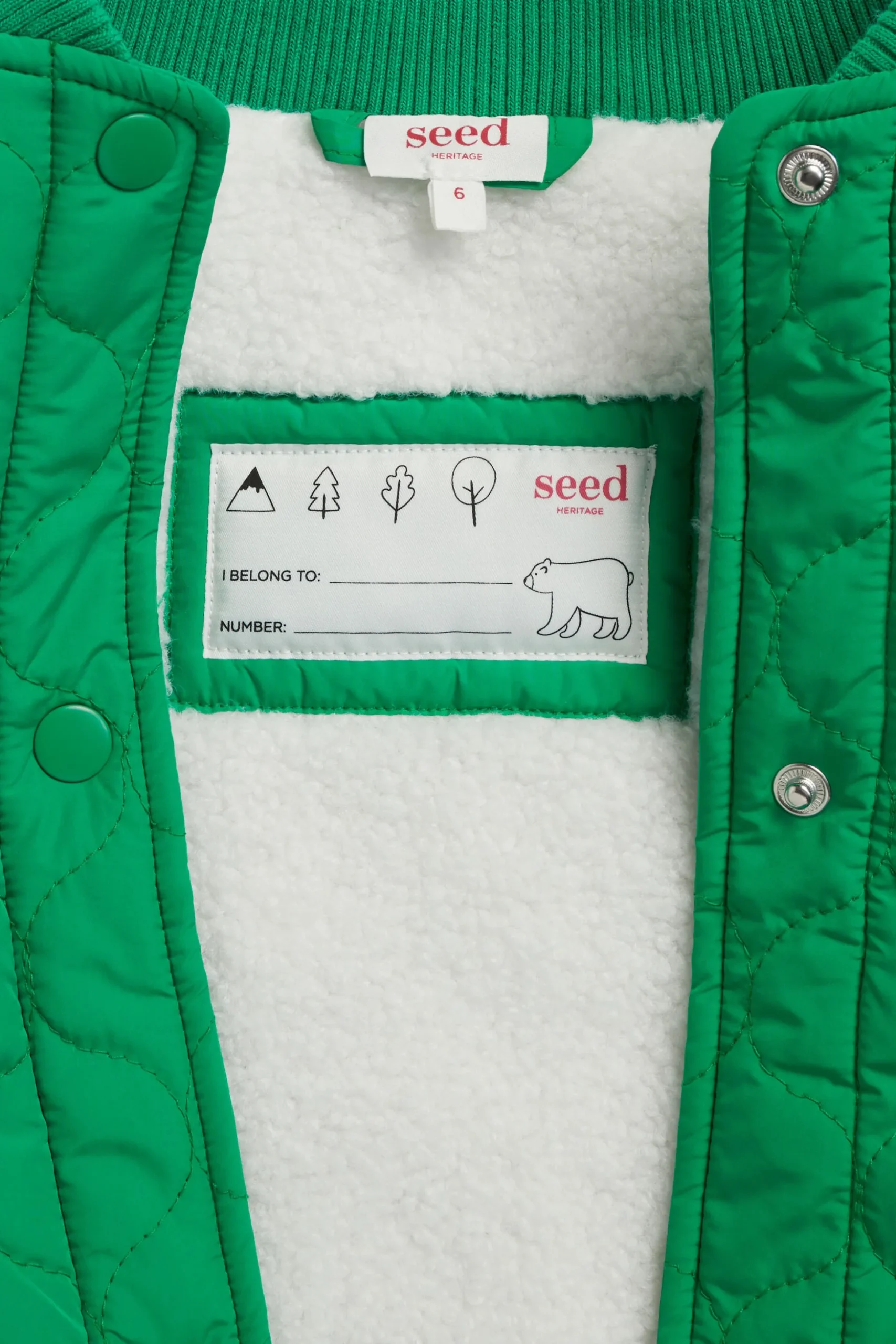 Seed Heritage Jackets & Vests-Quilted Bomber Jade