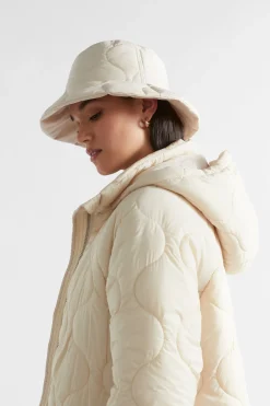 Seed Heritage Hats & Gloves-Quilted Bucket Hat Vanilla Cream