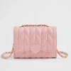 Seed Heritage Bags-Quilted Cross Body Bag Dusty Rose