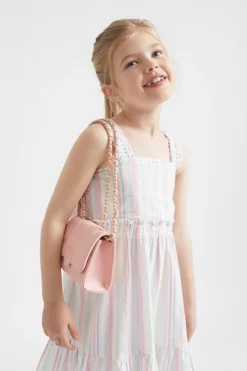 Seed Heritage Bags-Quilted Cross Body Bag Dusty Rose