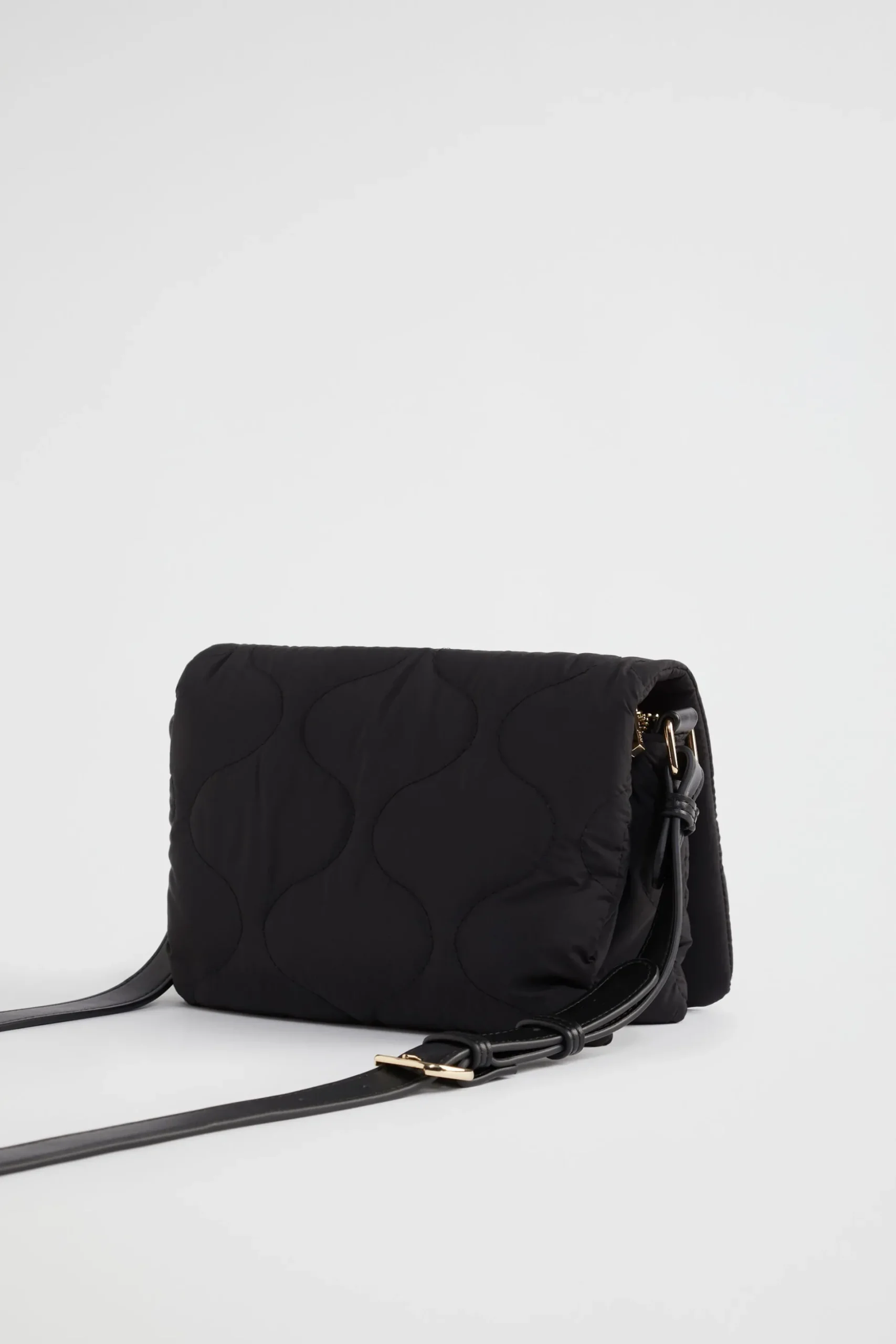 Seed Heritage Cross Body-Quilted Crossbody Bag Black