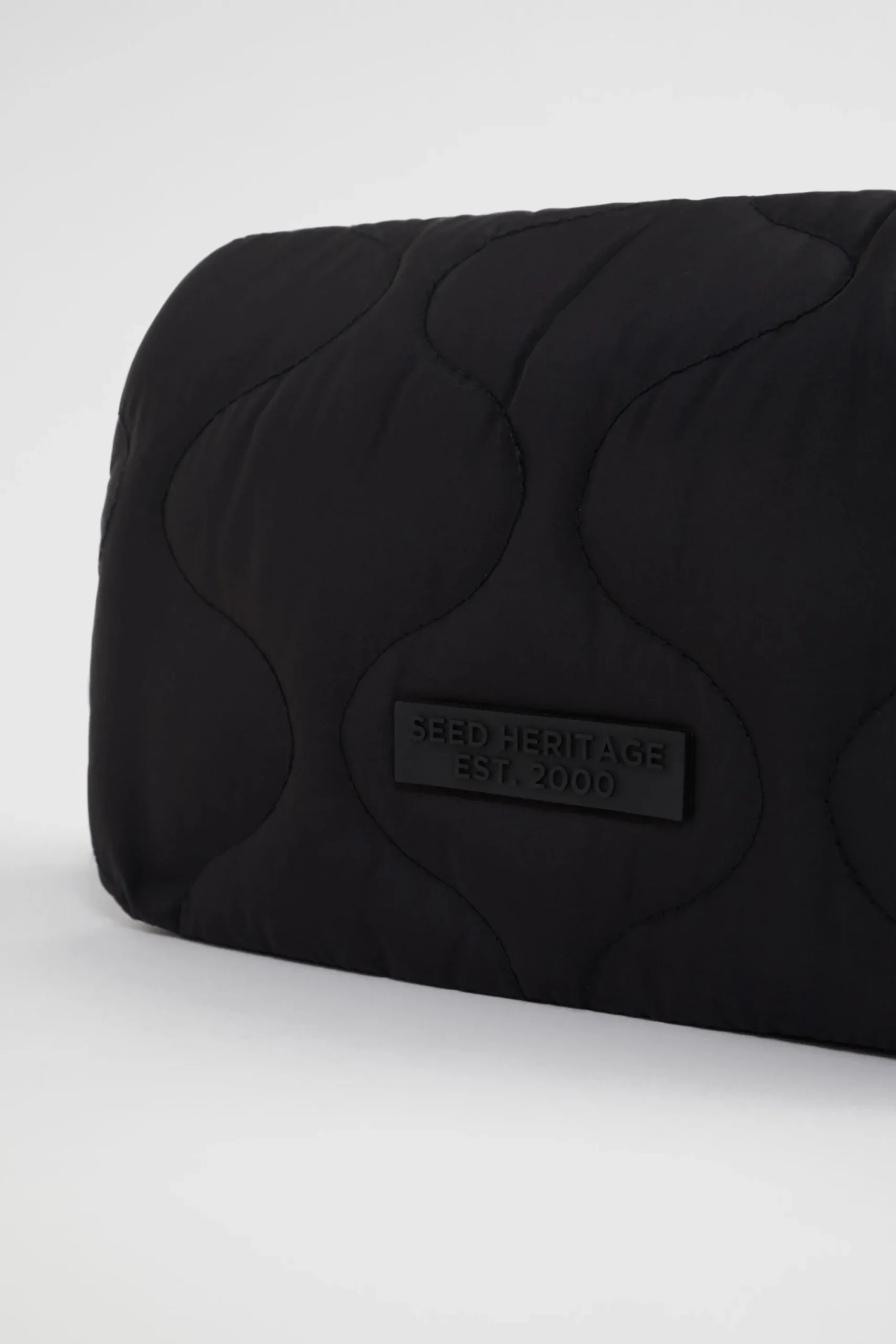 Seed Heritage Cross Body-Quilted Crossbody Bag Black