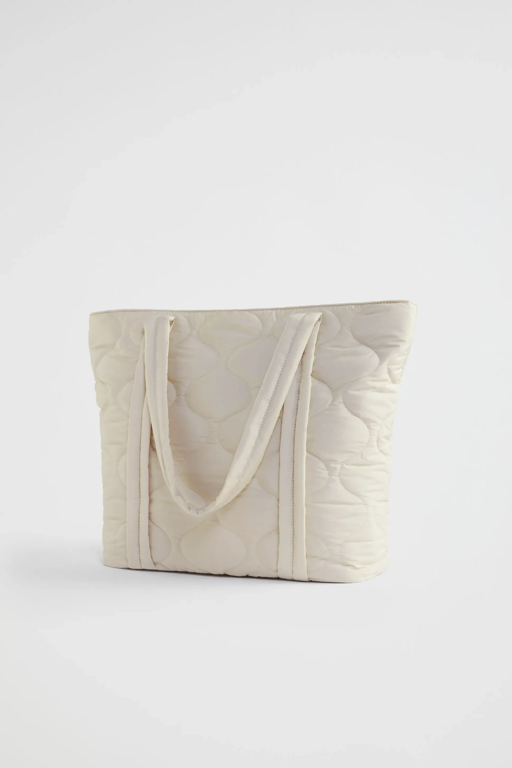 Seed Heritage Beach Bags-Quilted Tote Vanilla Cream