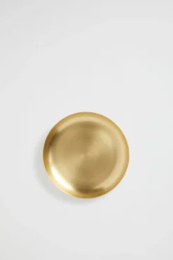 Seed Heritage Kitchen & Dining-Rae Round Tray Brass