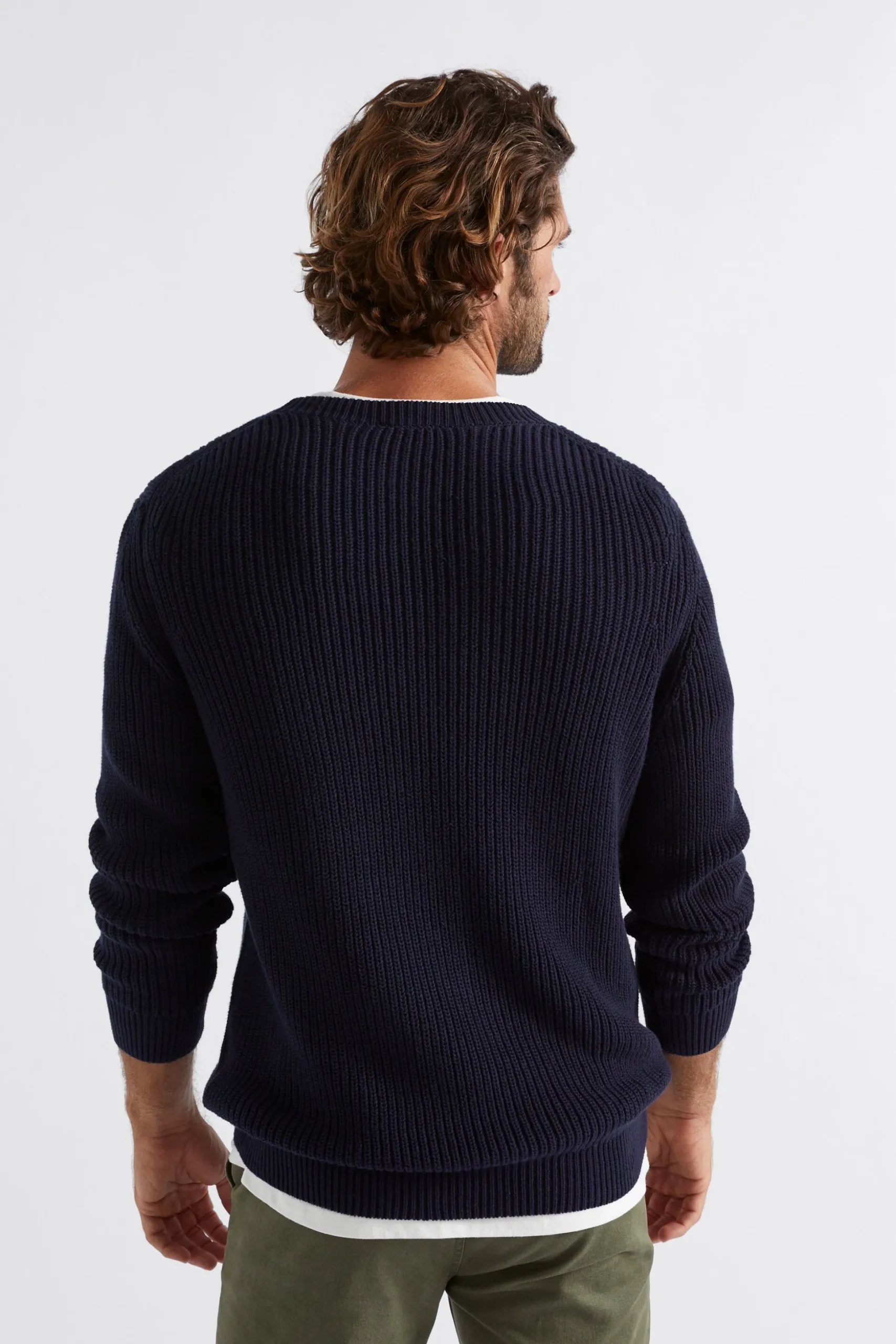 Seed Heritage T-Shirts & Sweaters-Raglan Knit Sweater Midnight Blue