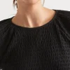 Seed Heritage T-Shirts & Tops-Raglan Textured Tee Black