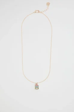 Seed Heritage Jewellery-Rainow Diamante Initial Necklace B