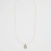 Seed Heritage Jewellery-Rainbw Diamante Initial Necklace O