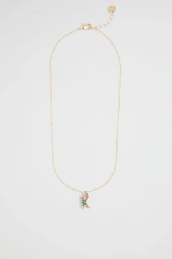 Seed Heritage Jewellery-Rainbow Diamante Initial Neclace K