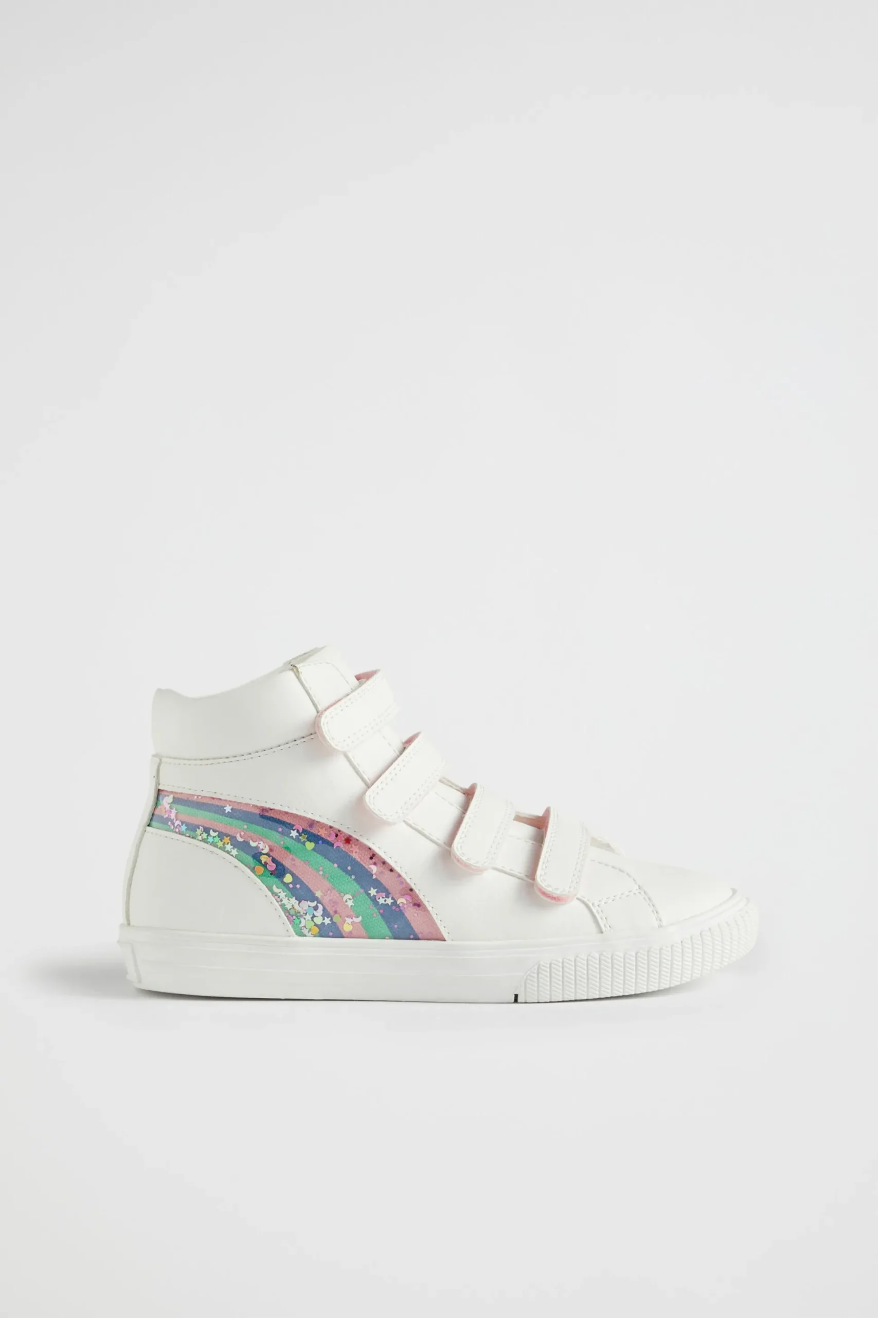 Seed Heritage Sneakers & Trainers-Rainbow High Top White