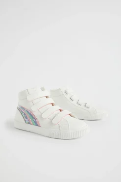 Seed Heritage Sneakers & Trainers-Rainbow High Top White