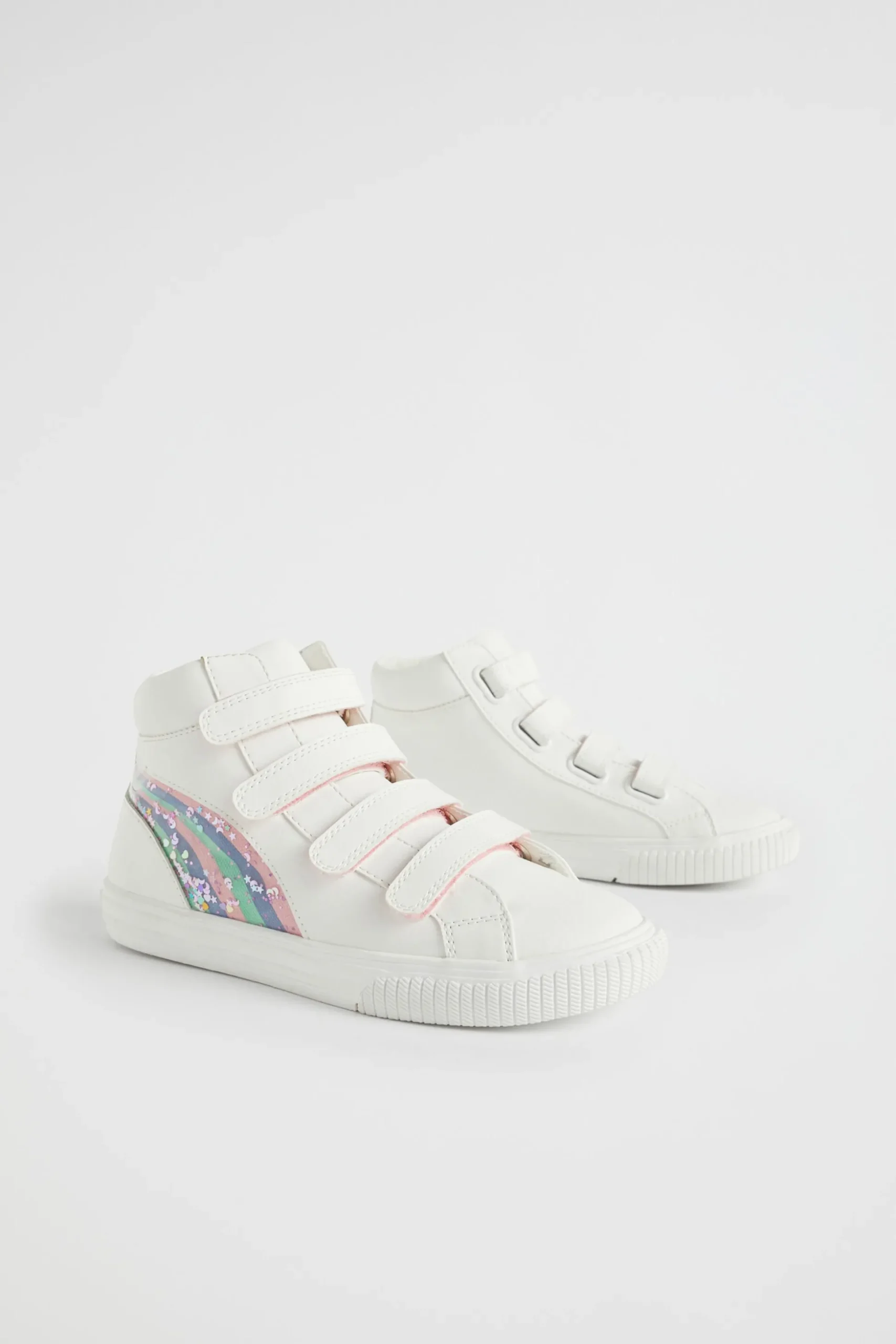 Seed Heritage Sneakers & Trainers-Rainbow High Top White