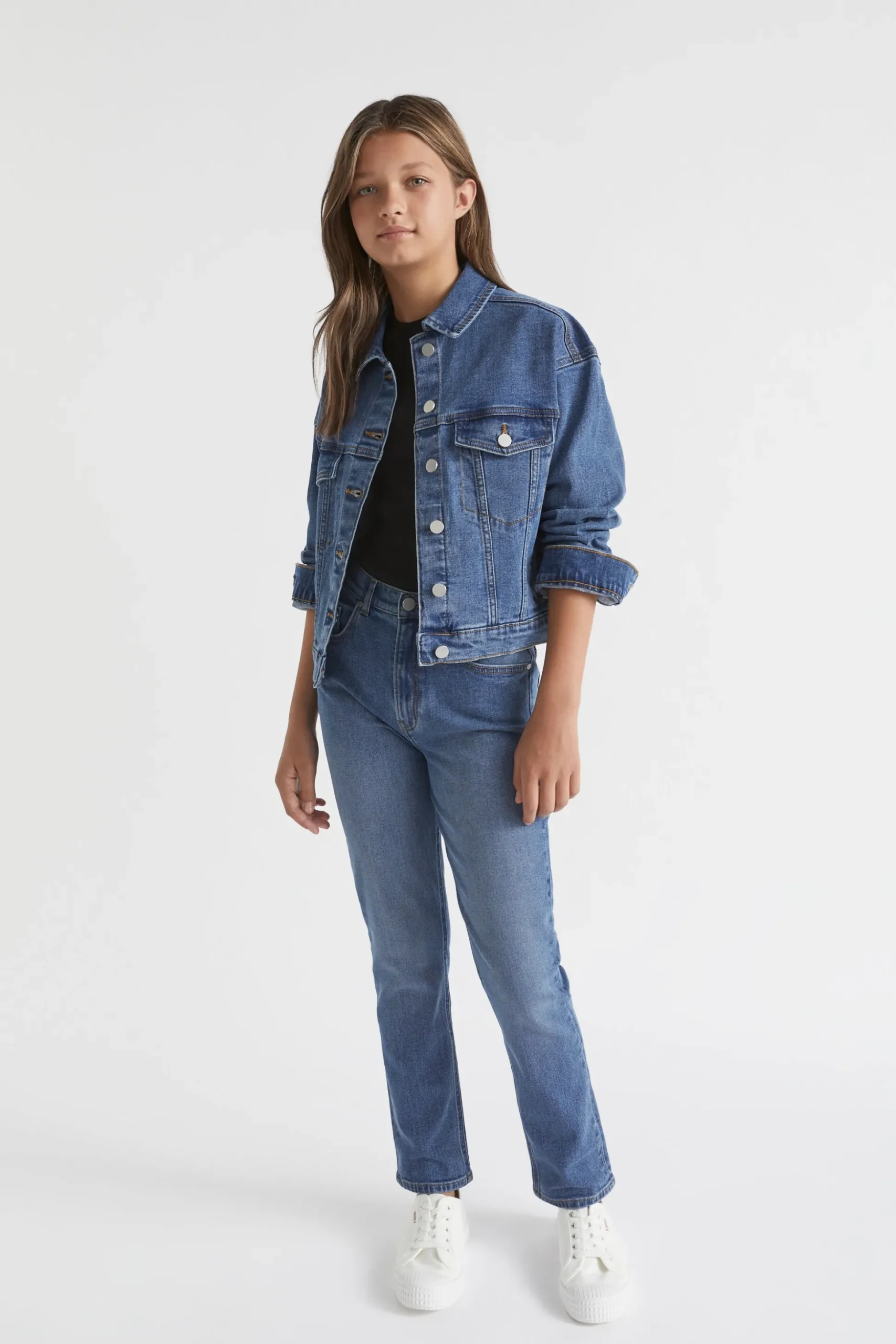 Seed Heritage Denim & Jeans-Relaxed Denim Jacket Classic Blue
