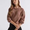 Seed Heritage Knitwear & Sweaters-Relaxed Rib Knit Cocoa