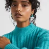 Seed Heritage Jewellery-Resin Hoop Peacock Blue