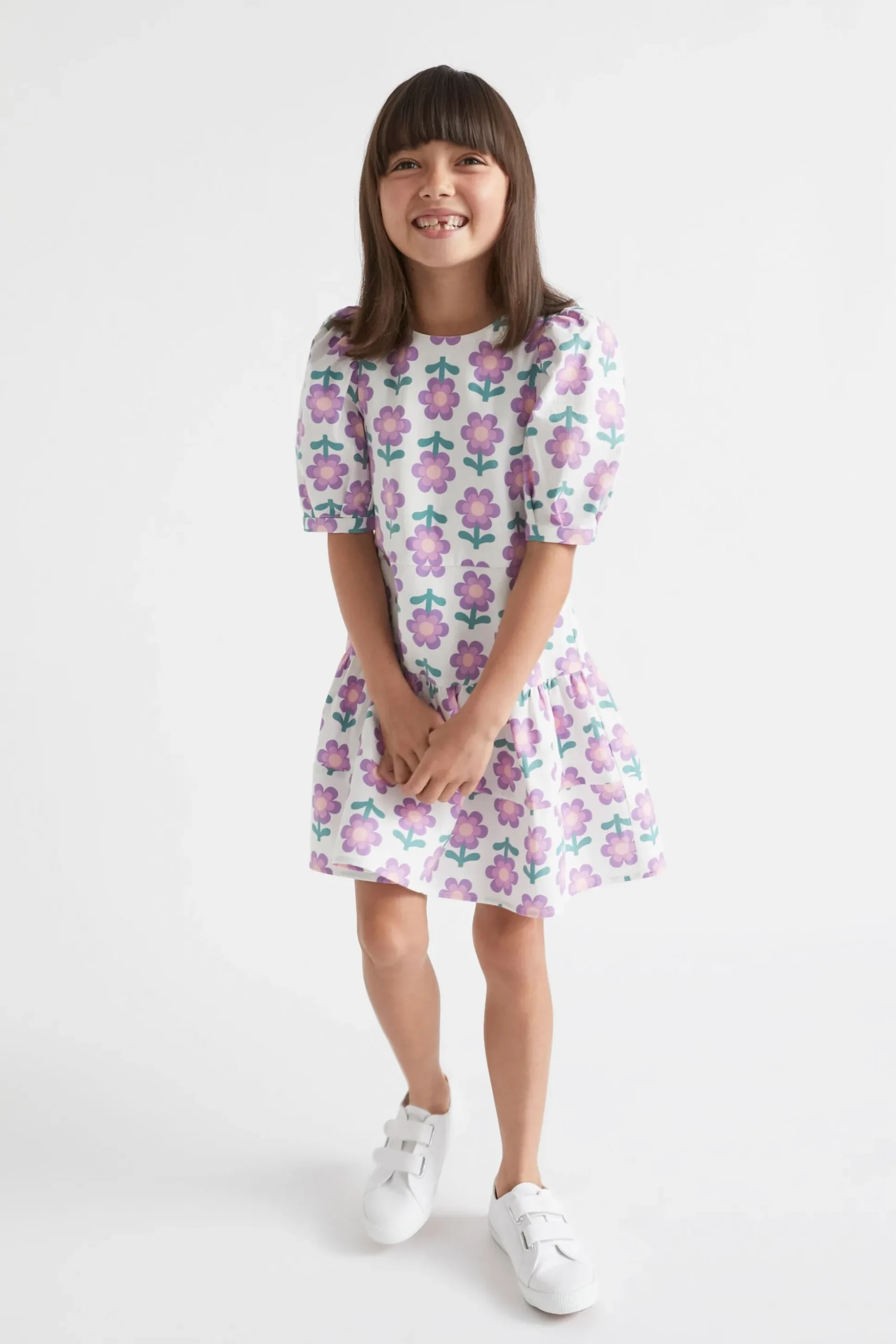 Seed Heritage Dresses-Retro Floral Dress Multi