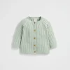 Seed Heritage Knitwear & Sweaters-Rib Knit Cardigan Sage